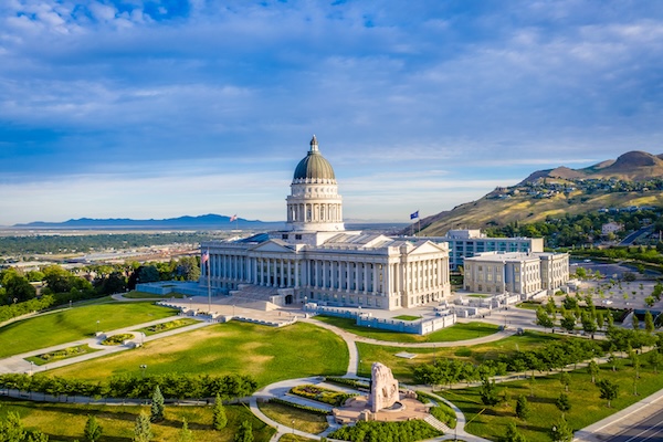 Utah State Capitol in June